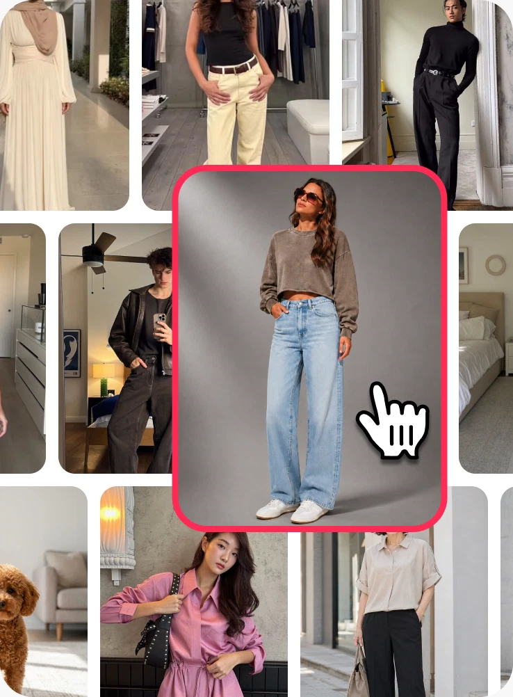 Model photos for virtual try-on